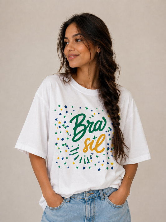Camiseta Oversized | Brasil Unissex