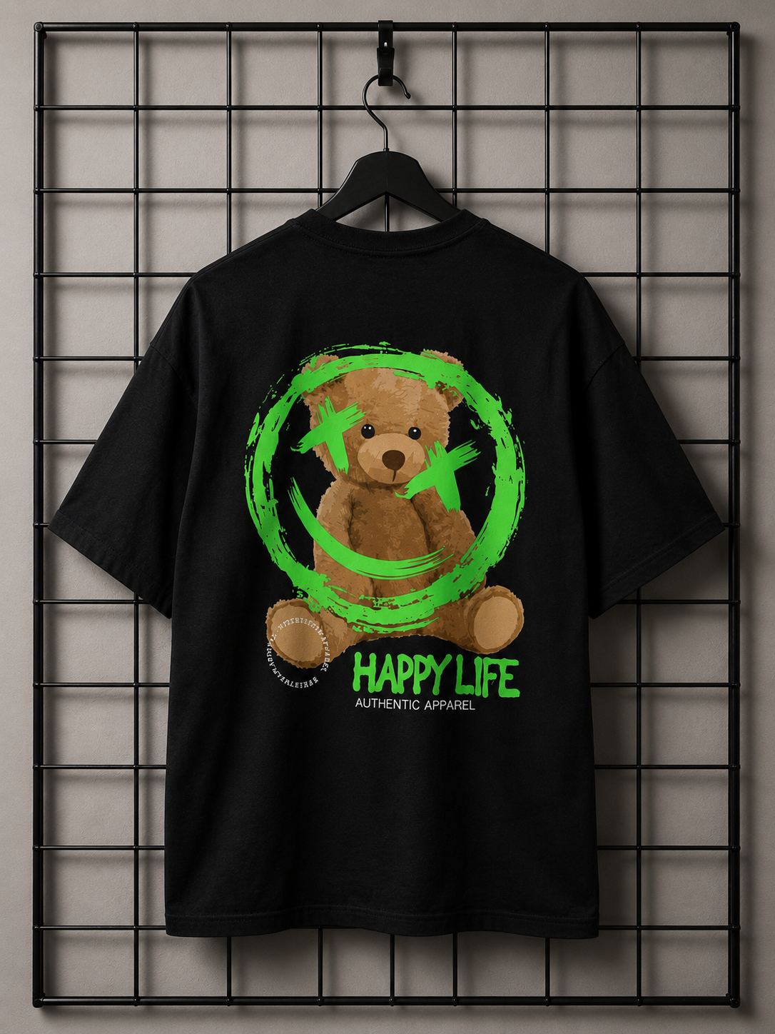 Camiseta Oversized | Bear Happy Unissex