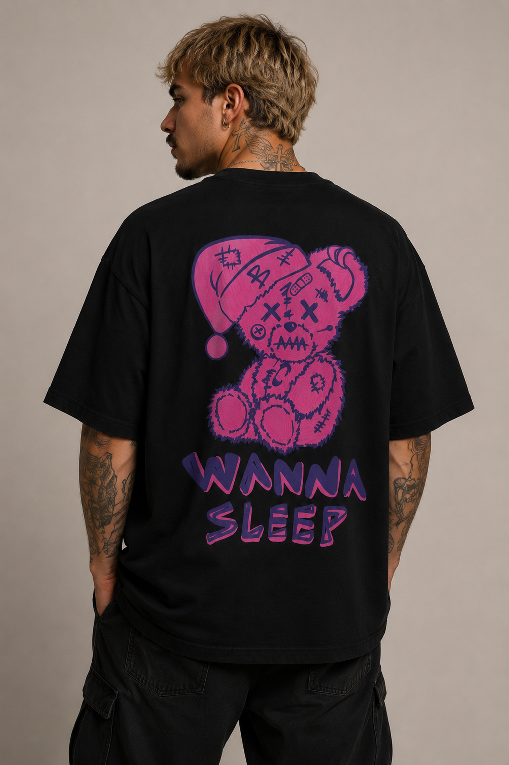Camiseta Oversized | Wanna Sleep Unissex