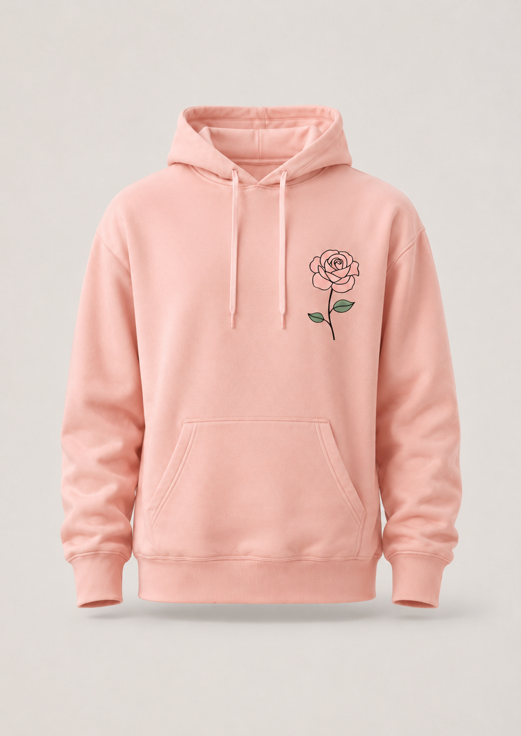 Moletom Canguru Minimalista | Rosa