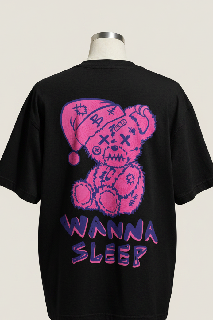 Camiseta Oversized | Wanna Sleep Unissex