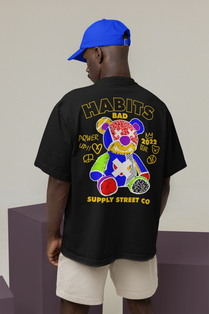 Camiseta Oversized | Habits Bad Unissex