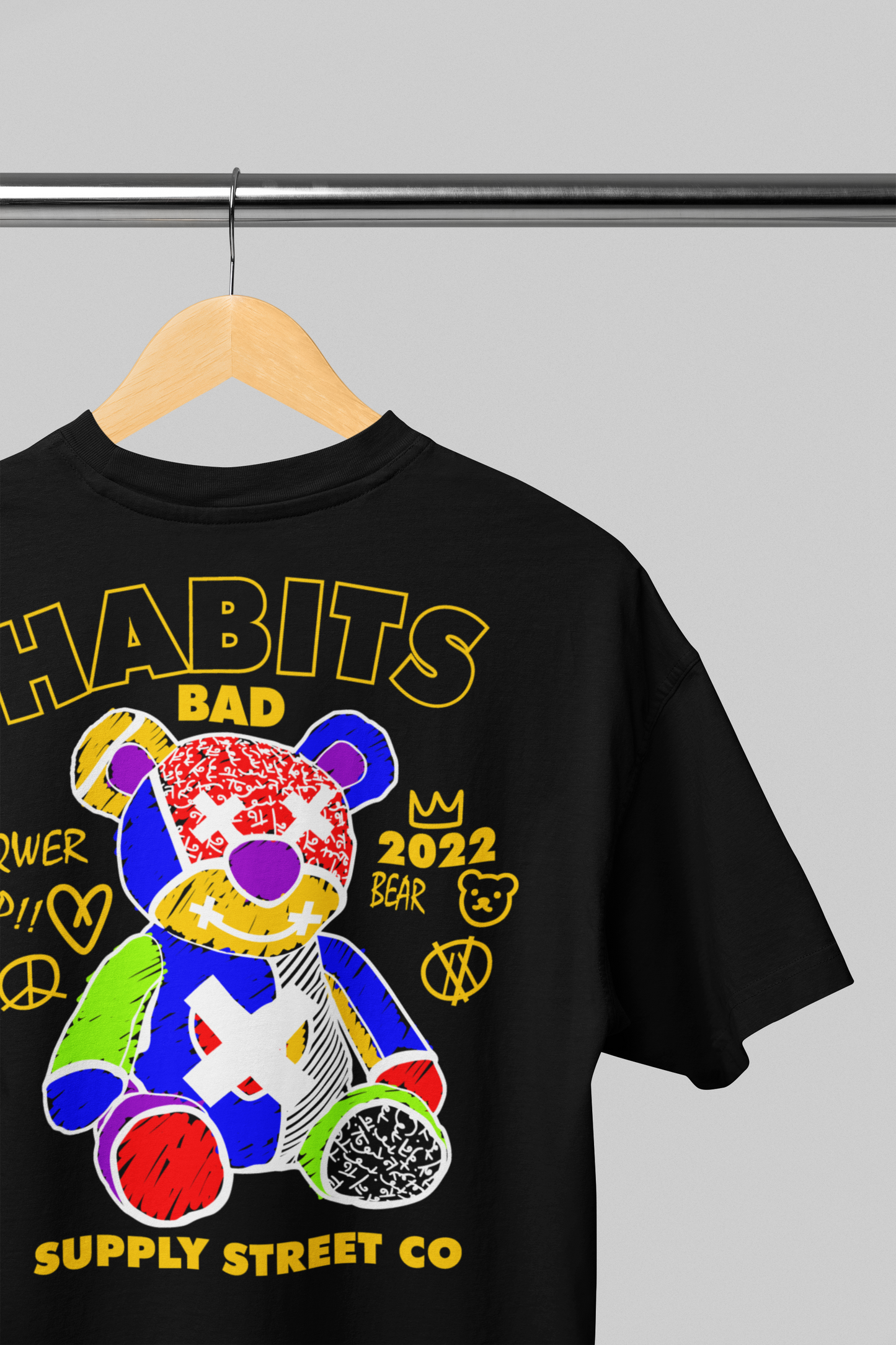 Camiseta Oversized | Habits Bad Unissex