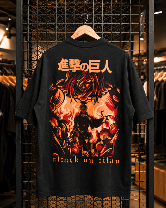 Camiseta Oversized | Attack On Titan Unissex