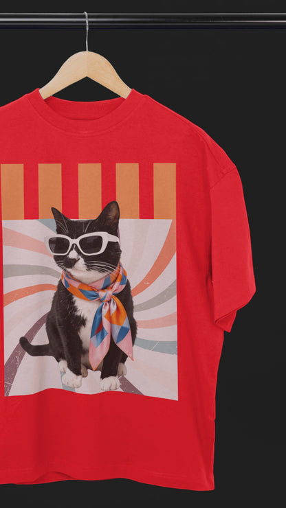 Camiseta Oversized | Cat Unissex