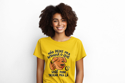 Camiseta Unissex | Deixa pra lá